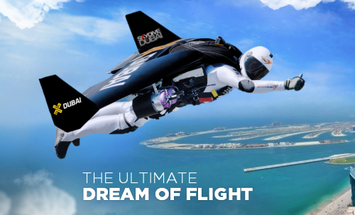 2 chàng trai bay trên bầu trời Dubai cùng Jetpack