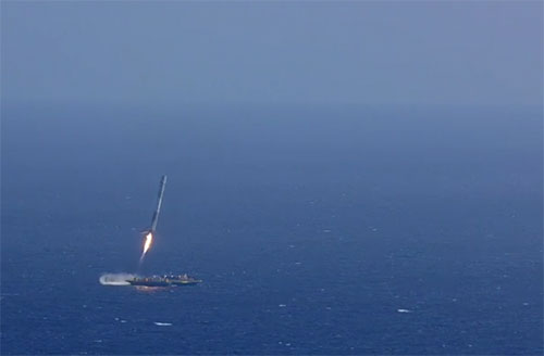 Màn hạ cánh thất bại của tên lửa CRS-6
