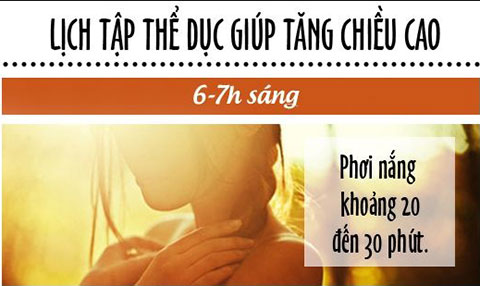Lịch ăn uống và tập luyện để bạn cao thêm 2cm sau tuổi dậy thì
