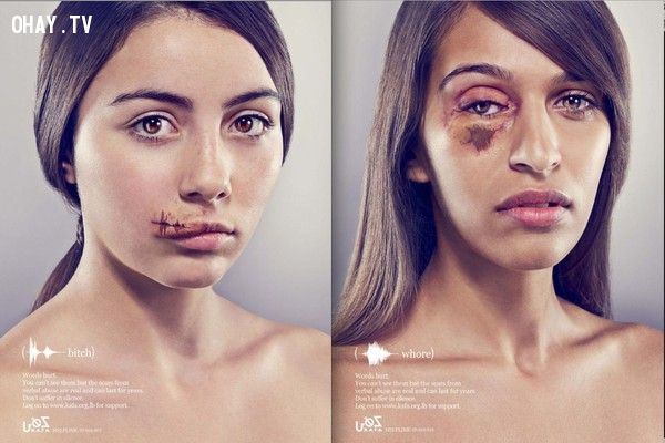 Những tấm poster về bạo hành phụ nữ khiến cả thế giới ám ảnh