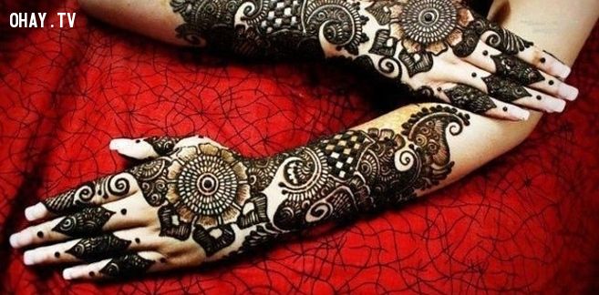 Những mẫu hình xăm đẹp - hình xăm nghệ thuật henna