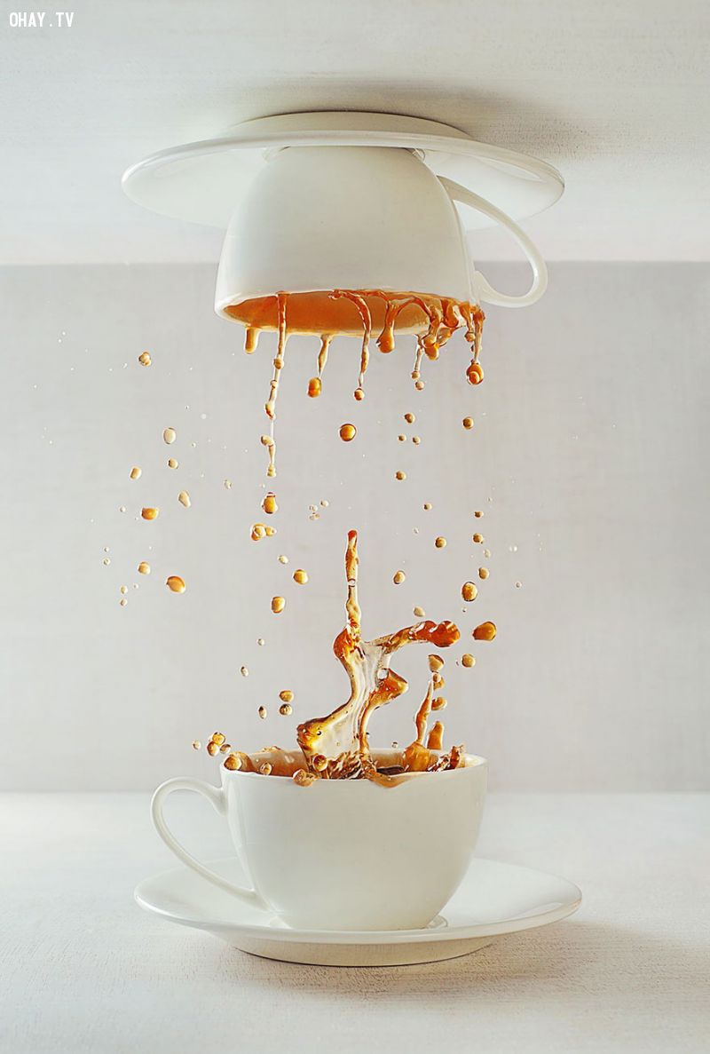 Thú vị với bộ ảnh sáng tạo từ cà phê và thức ăn
