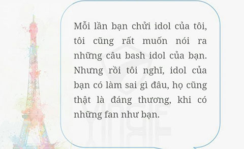 23 câu nói khiến bạn nhận ra ý nghĩa thực sự của việc hâm mộ một thần tượng
