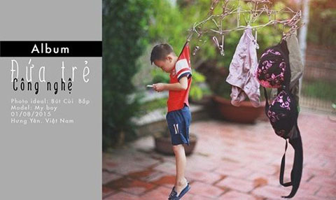 Bộ ảnh \"Đứa trẻ công nghệ\" khiến bạn suy ngẫm