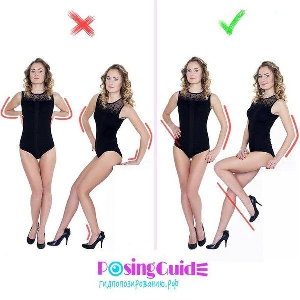 Thả lỏng hình thể khi tạo dáng phối hợp cả tay và chân - Ảnh: Posing Guide