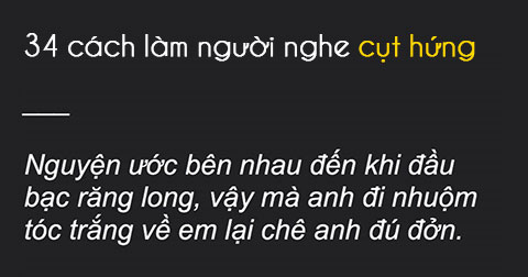 34 câu nói làm cụt hứng người nghe nhất