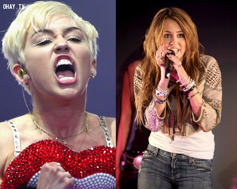 Miley Cyrus ngày ấy và bây giờ