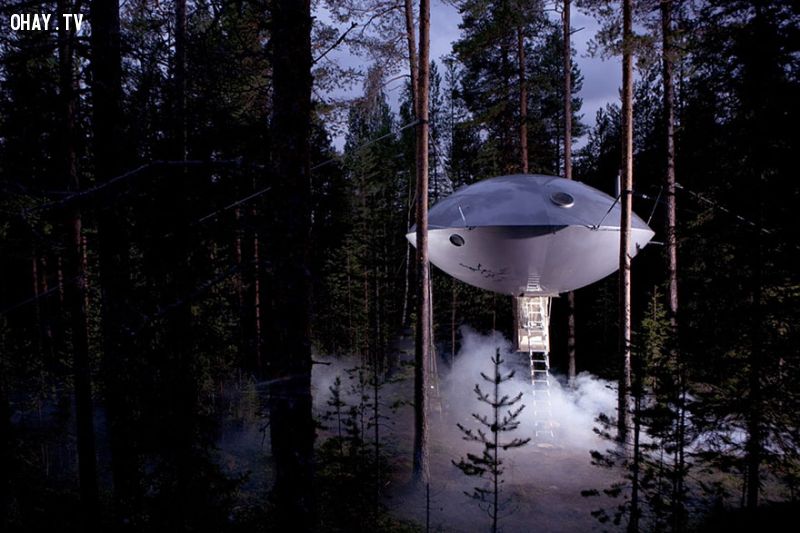 Nhà cây UFO tại Thụy Điển