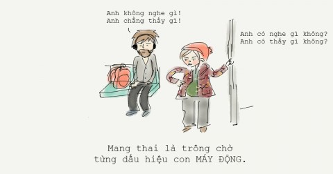 Bộ tranh minh họa nhật ký mang thai con gái siêu đáng yêu của mẹ bầu