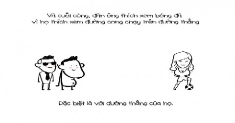 Cười thâm thúy với bộ tranh minh họa đàn ông và quả bóng