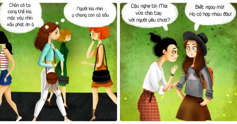 Bộ tranh minh họa 12 thói quen khiến bạn không hạnh phúc