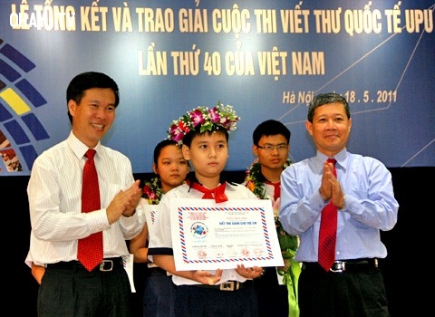 Huỳnh Minh Hiếu - Quán quân UPU 40-2011 Huỳnh Minh Hiếu - Quán quân UPU 40-2011,UPU,học sinh xuất sắc,viết thư