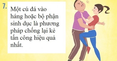 7 kỹ thuật tự vệ có thể cứu sống bạn