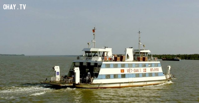 Phà Việt Đan thuộc bến phà Hàm Luông, năm 1999 Phà Việt Đan thuộc bến phà Hàm Luông, năm 1999,Bến Tre xưa,Xứ dừa,hình xưa,ảnh cổ,ảnh lịch sử