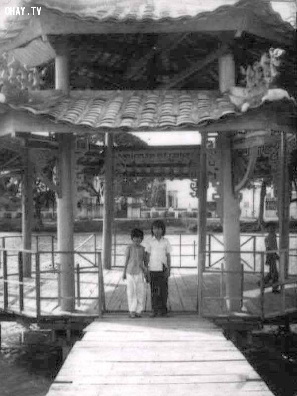 Nhà thủy tạ hồ Chung Thủy Nhà thủy tạ hồ Chung Thủy,Bến Tre xưa,Xứ dừa,hình xưa,ảnh cổ,ảnh lịch sử