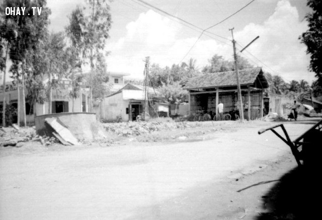 Đoạn gần trường Mỹ Hóa Đoạn gần trường Mỹ Hóa,Bến Tre xưa,Xứ dừa,hình xưa,ảnh cổ,ảnh lịch sử