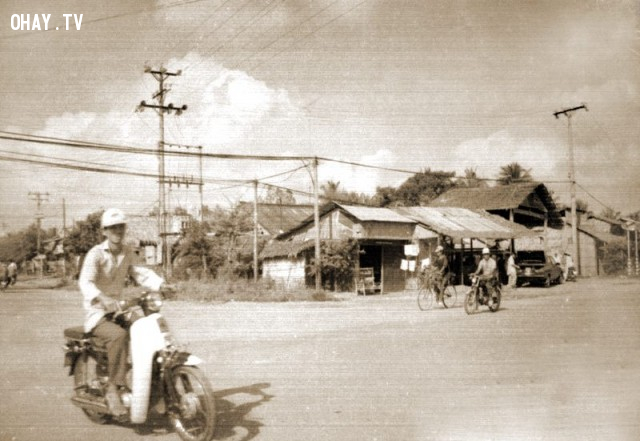 Ngã tư Phú Khương 1990 Ngã tư Phú Khương 1990,Bến Tre xưa,Xứ dừa,hình xưa,ảnh cổ,ảnh lịch sử
