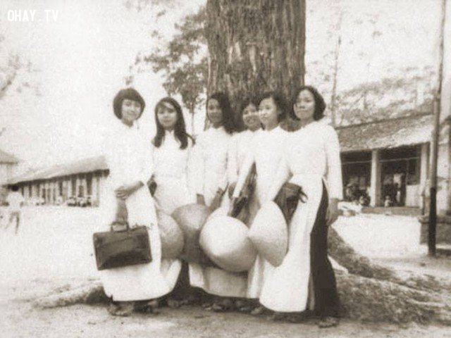 Sân trường tiểu học nữ tỉnh lỵ năm 1968 - 1969,Bến Tre xưa,Xứ dừa,hình xưa,ảnh cổ,ảnh lịch sử