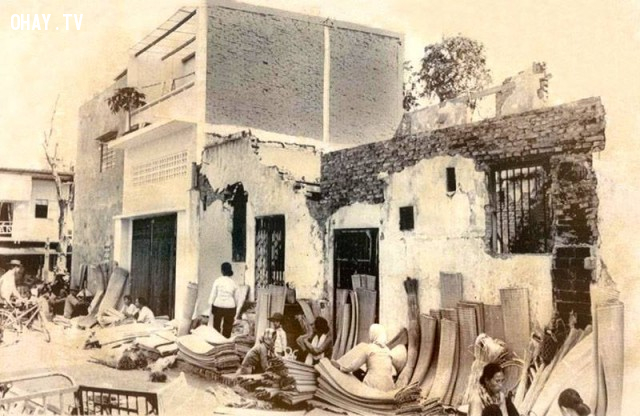 Chợ Trúc Giang - Khu vực chợ Hàng chiếu năm 1969 Chợ Trúc Giang - Khu vực chợ Hàng chiếu năm 1969,Bến Tre xưa,Xứ dừa,hình xưa,ảnh cổ,ảnh lịch sử