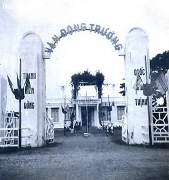 Vận động trường 1956 - nay là Siêu thị Co.opmart Vận động trường 1956 - nay là Siêu thị Co.opmart,Bến Tre xưa,Xứ dừa,hình xưa,ảnh cổ,ảnh lịch sử