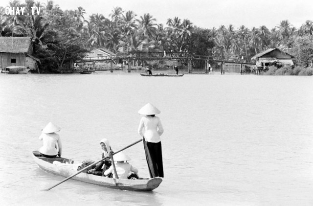Cầu Cái Cối Cầu Cái Cối,Bến Tre xưa,Xứ dừa,hình xưa,ảnh cổ,ảnh lịch sử