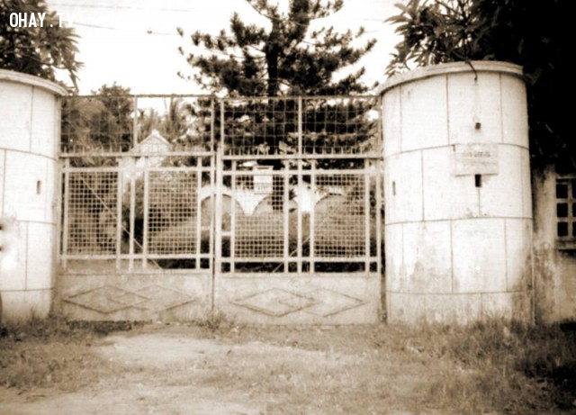 Cổng Villa Trần Quế Tử - 1990 Cổng Villa Trần Quế Tử - 1990,Bến Tre xưa,Xứ dừa,hình xưa,ảnh cổ,ảnh lịch sử