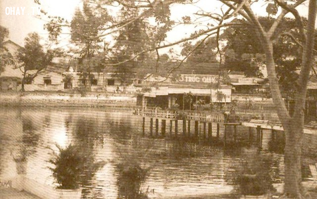 Nhà thủy tạ hồ Trúc Giang Nhà thủy tạ hồ Trúc Giang,Bến Tre xưa,Xứ dừa,hình xưa,ảnh cổ,ảnh lịch sử