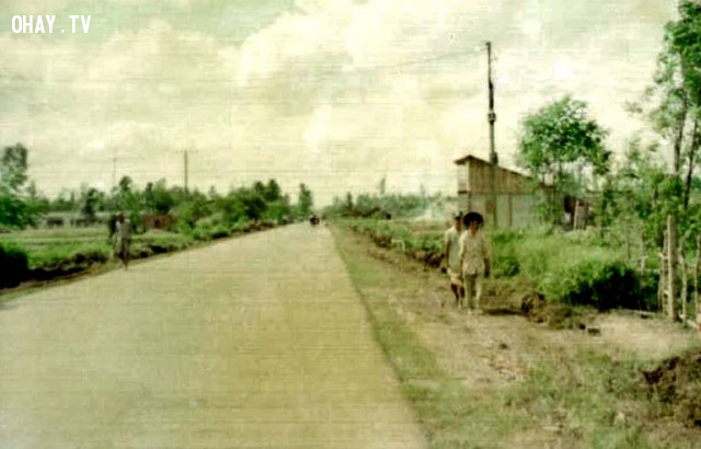 Ngã 3 Tân Thành nhìn về hướng phà Rạch Miễu Ngã 3 Tân Thành nhìn về hướng phà Rạch Miễu,Bến Tre xưa,Xứ dừa,hình xưa,ảnh cổ,ảnh lịch sử