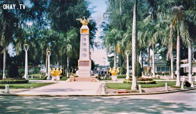 Ngã ba Tháp 1964 Ngã ba Tháp 1964,Bến Tre xưa,Xứ dừa,hình xưa,ảnh cổ,ảnh lịch sử