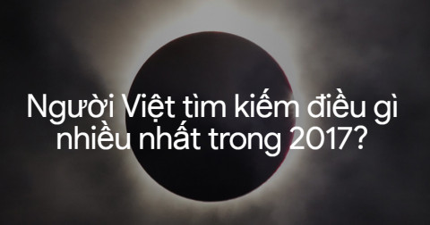 10 từ khóa được người Việt Nam tìm kiếm nhiều nhất 2017 trên Google
