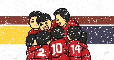 Loạt tranh vẽ siêu đáng yêu về đội tuyển U23 Việt Nam - Trận chung kết