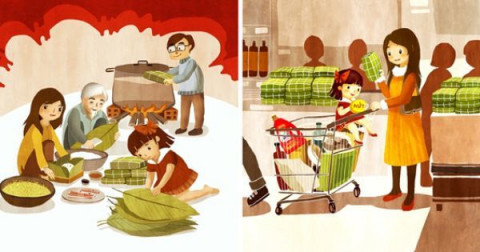 6 nét khác biệt thú vị của ngày Tết xưa và nay