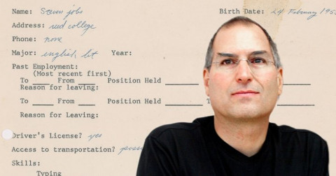 Tiết lộ đơn xin việc của Steve Jobs 3 năm trước khi sáng lập Apple