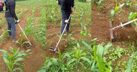 Chiếc máy cắt cỏ vun đất tuyệt vời của chàng trai Lạng Sơn