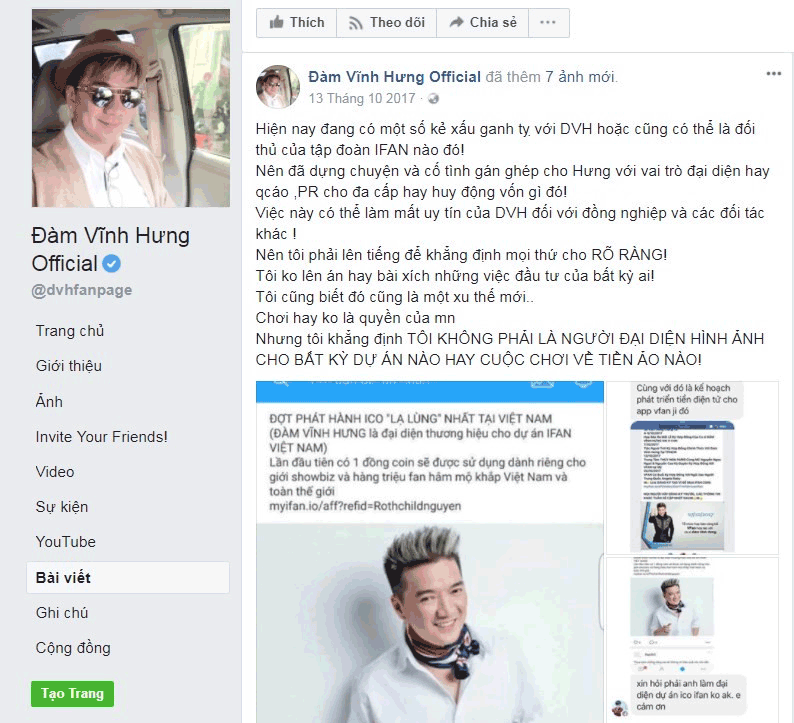 ,lừa đảo,iFan,Đàm Vĩnh Hưng,Trấn Thành,iFan lừa đảo