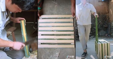 Thánh chế mọi thứ cho vợ bằng Tre cực đẹp
