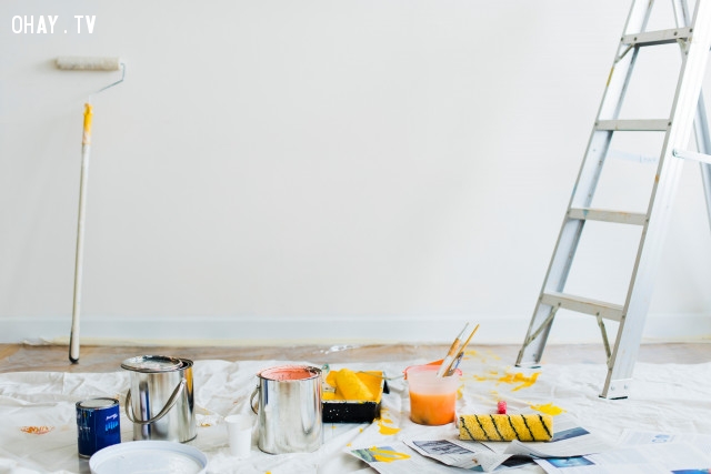 2. Làm mới bề mặt bằng sơn tường 2. Làm mới bề mặt bằng sơn tường,trang trí nhà cửa,nội thất,không gian sống