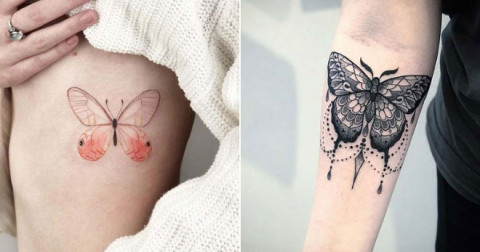 21 mẫu hình xăm con bướm tuyệt đẹp dành cho các bạn gái