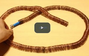 Cách làm tàu điện với pin và nam châm